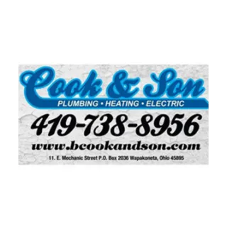 B. Cook and Son Plumbing, Heating and Electric logo